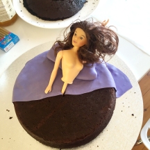 cut it and throw it over a cake, use leftovers to make pillow, add nudie torso